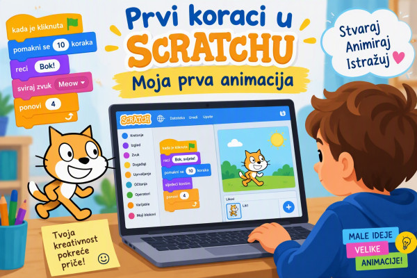 Prvi koraci u Scratchu: Moja prva animacija